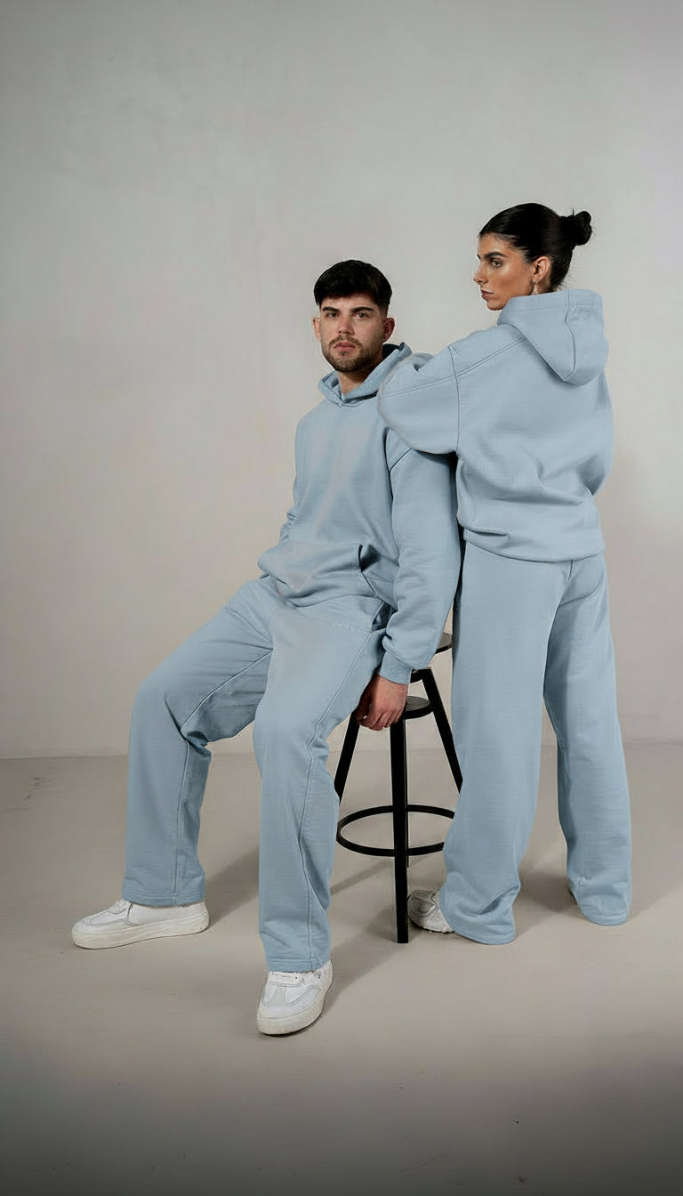 Unisex Baby Blue Hoodie Set