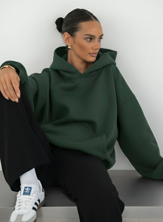 Green hoodie