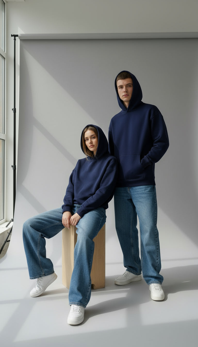 Navy unisex Hoodie