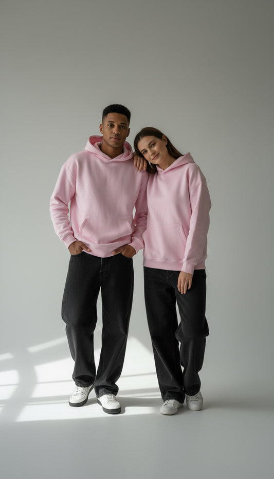 Powder rose unisex hoodie