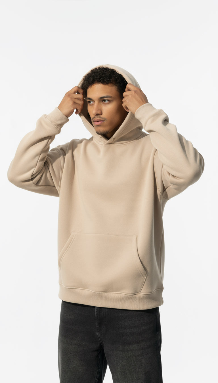 Beige hoodie